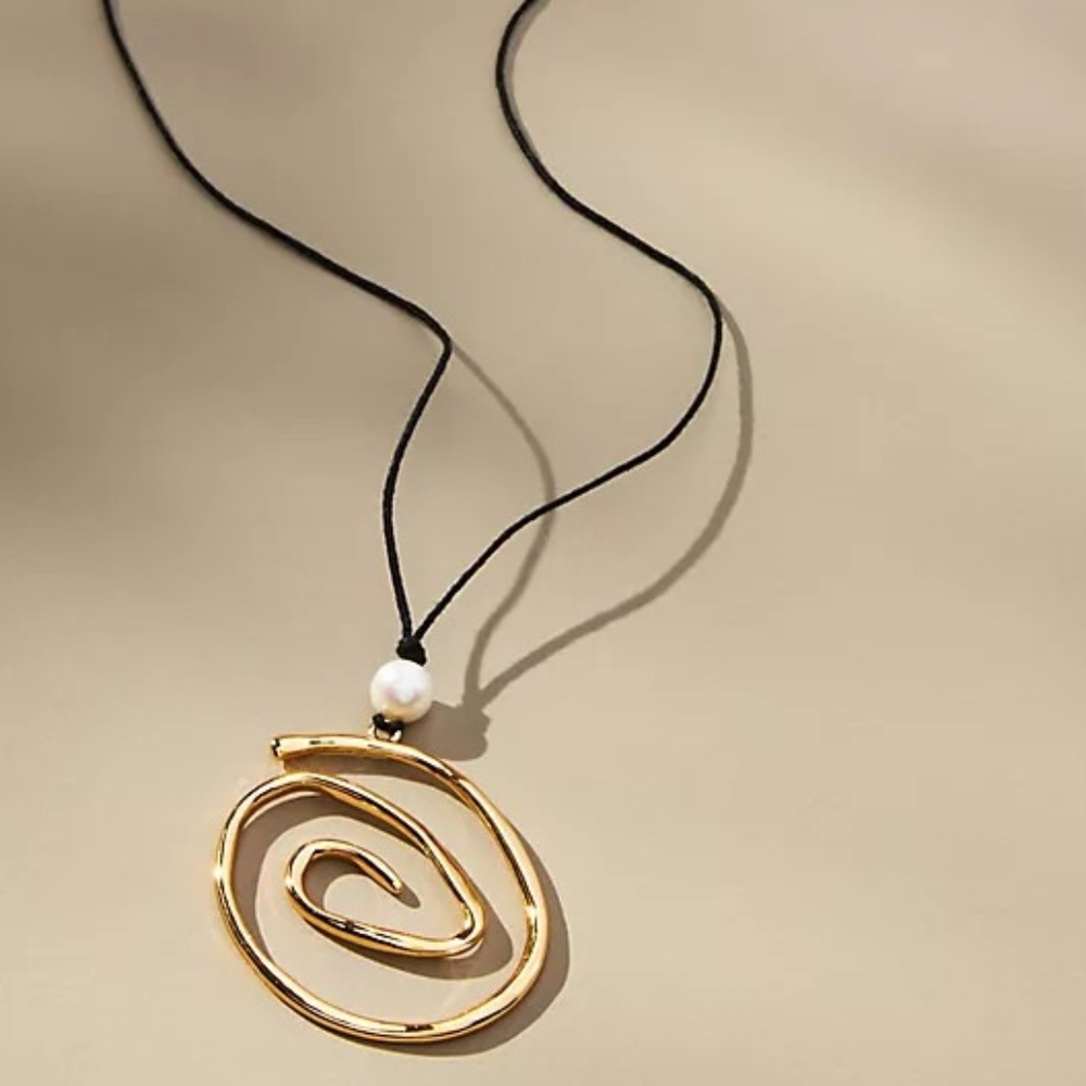 Anthropologie Frasier Sterling Bermuda Pendant Necklace